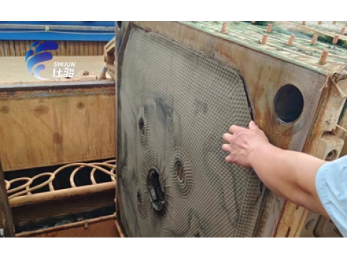 板框壓濾機壓泥粘濾布怎么辦-青島仕駿